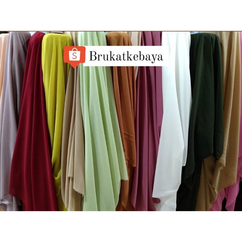 Kain Ceruty Babydoll/Polos Bidang 1.5 mtr