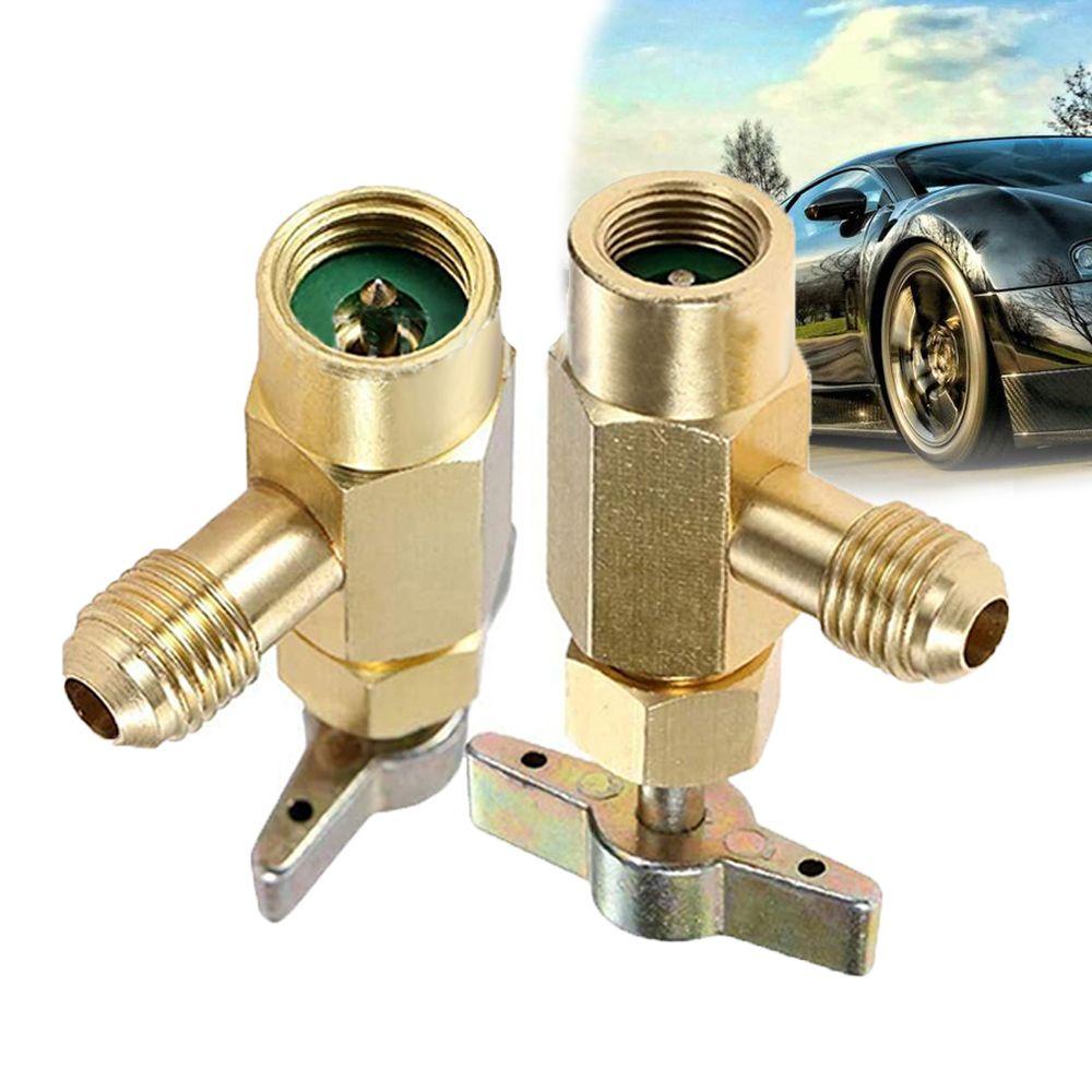 TOP R134a Self-Sealing Can Tap Alat Ac Kendaraan Bagian Kendaraan Kuningan Untuk Sealing Sendiri