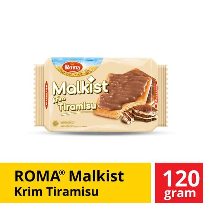 

TERMURAH Roma Malkist Krim Tiramisu 120 Gram BEST SELLER