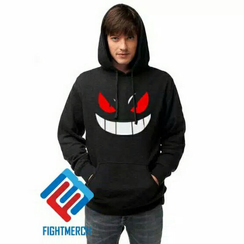 Hoodie Sweater Gengar Pokemon Face - tc