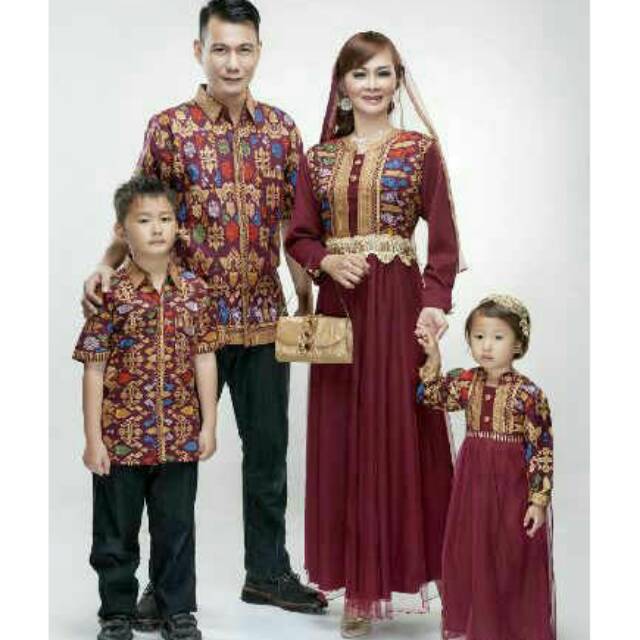 Serimbit keluarga / gamis maxi long dress batik