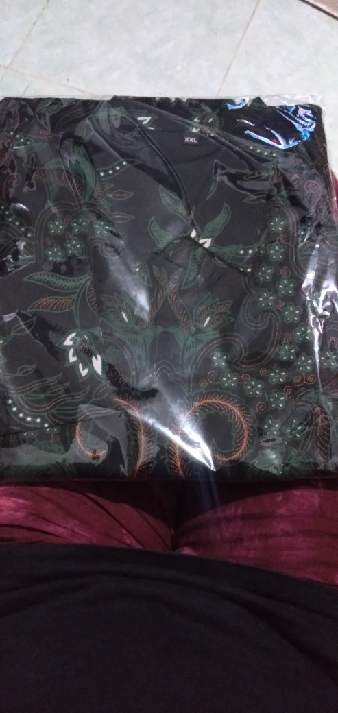 Peksi Semulur Hijau Kemeja Batik Pria Full Furing Bahan Katun Primisima