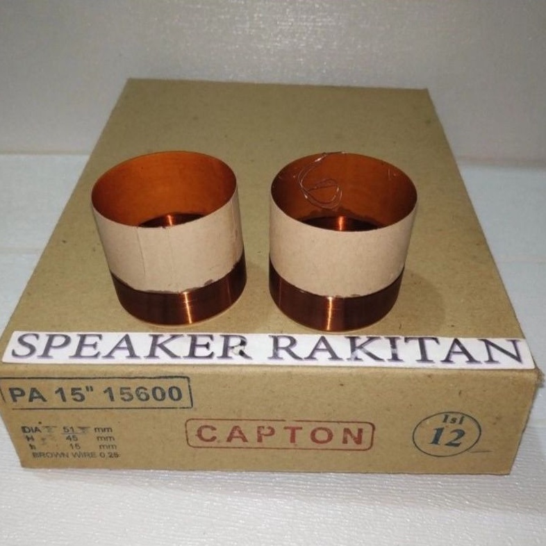 Spul sepul spool voice coil speaker 15 inch PA-15600 Ukuran 51mm (2pcs)