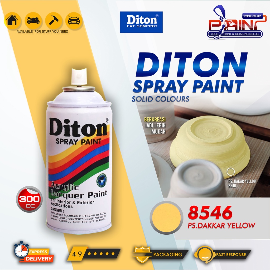 Diton 8546 PS Dakar Yellow Cat Semprot/Pylox/Samurai Motor/Helm/Gundam