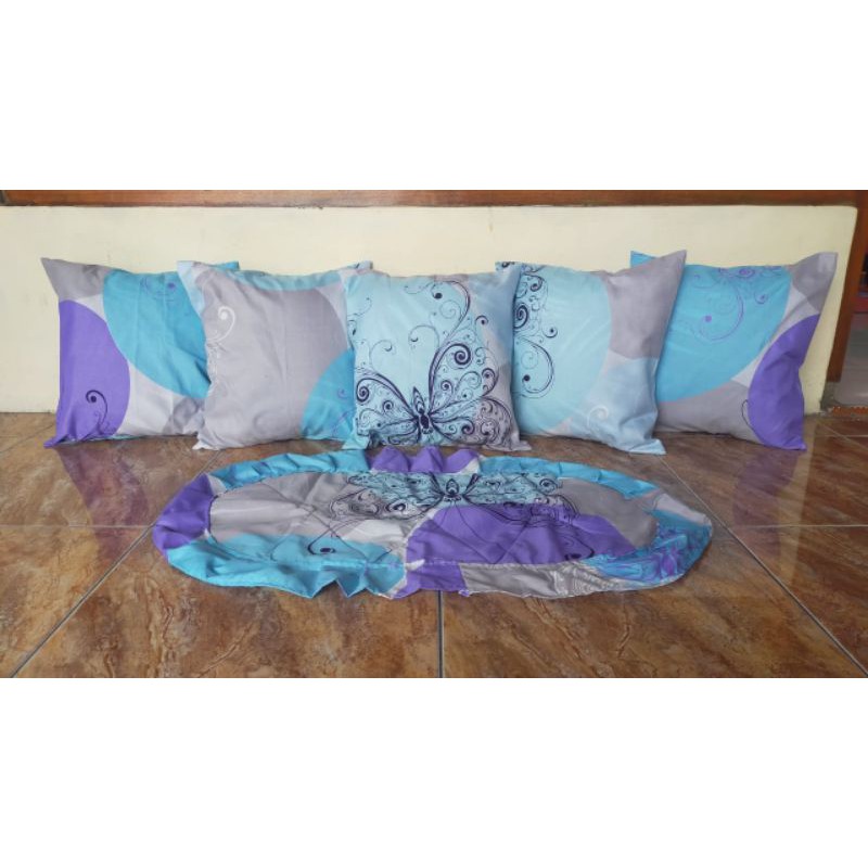 SET SOFA 5 BANTAL 1 TAPLAK MEJA