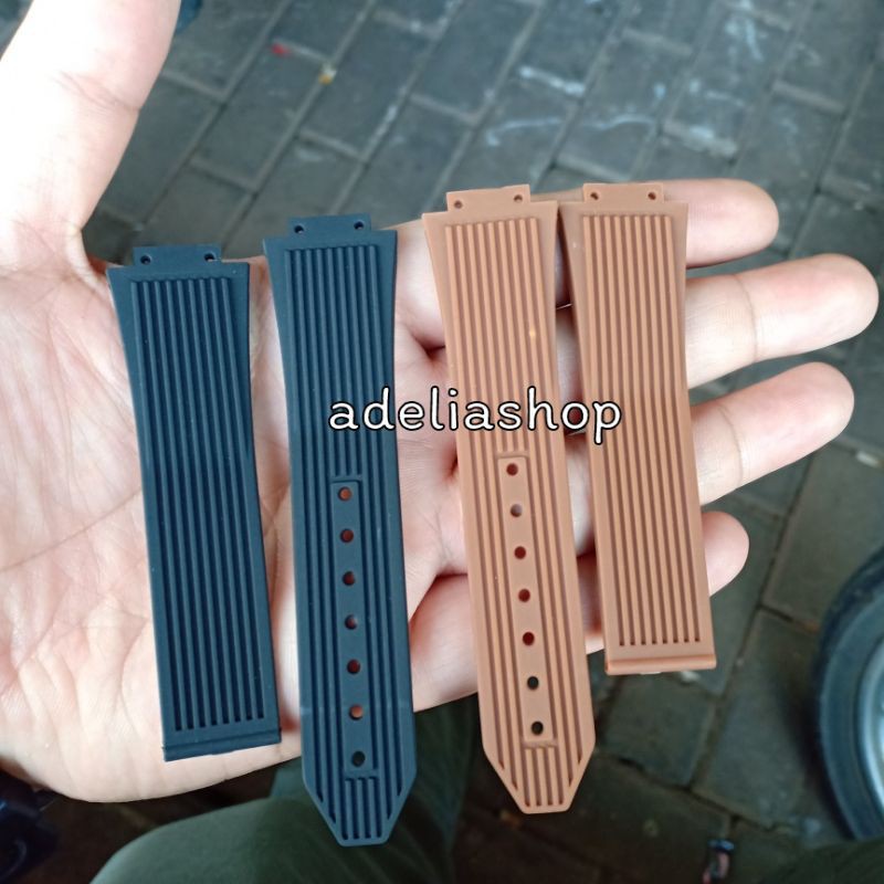 Original Strap RUBBER JAM TANGAN HUBLOT GENEVA TALI JAM HUBLOT RUBBER Premium Kekinian