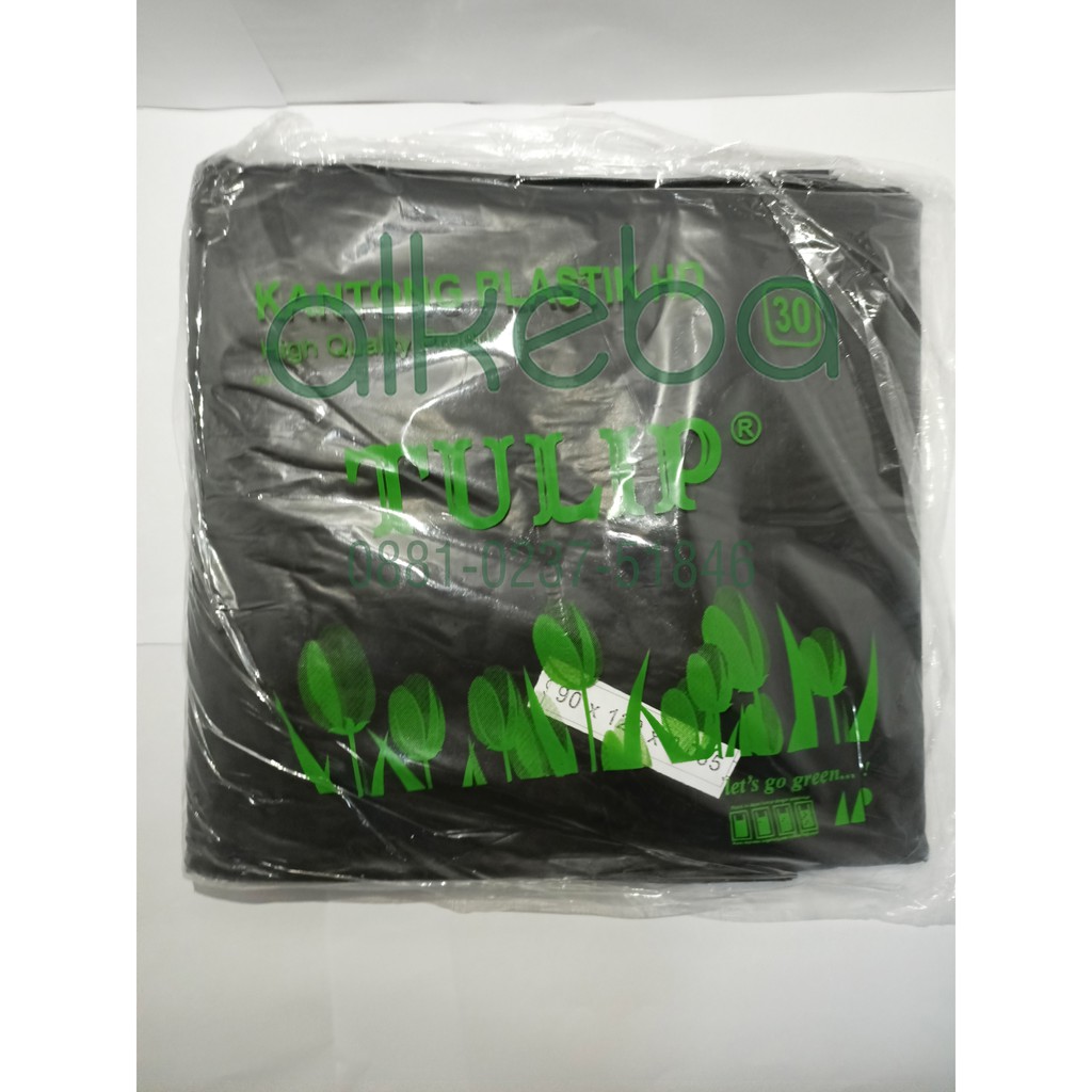 plastik sampah tulip trashbag besar 90 x 120 kantong sampah