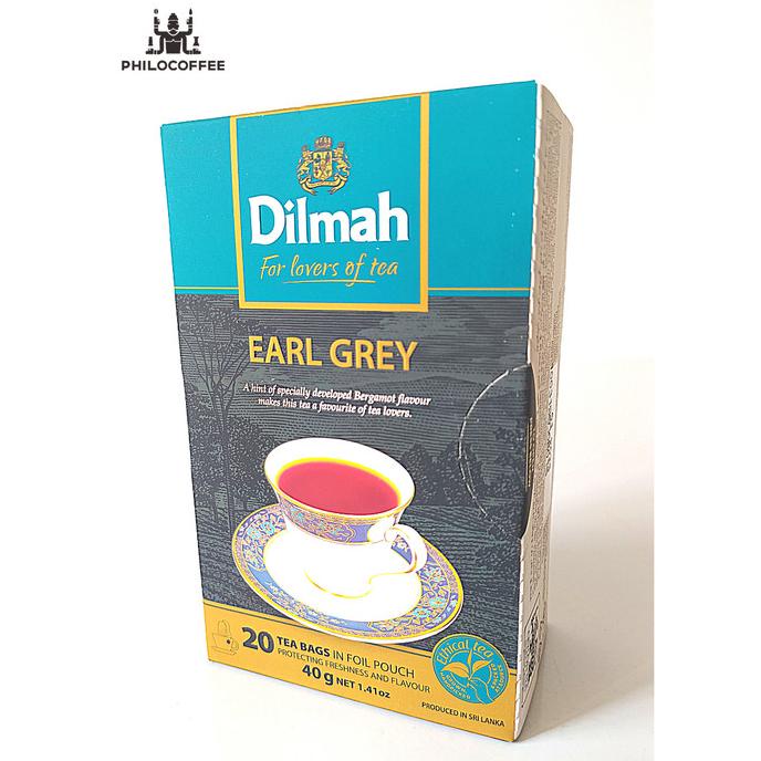 

(BISA COD) Teh Dilmah Earl Grey (20 x 2gr) | Tag Tbag | Teh Celup | Non-Amplop TERJAMIN Kode 1056