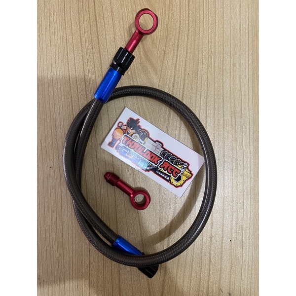 SELANG REM VARIASI BELAKANG 65CM KARBON - SELANG REM SERAT KARBON BANJO BISA DILEPAS