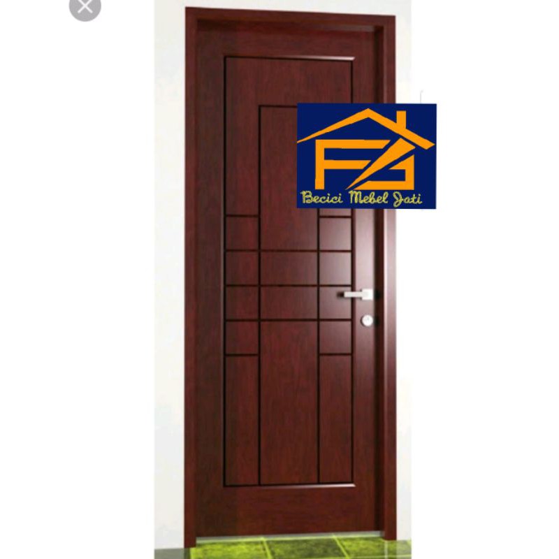 2 set pintu plus kusen dan 1 set jendela kayu jati