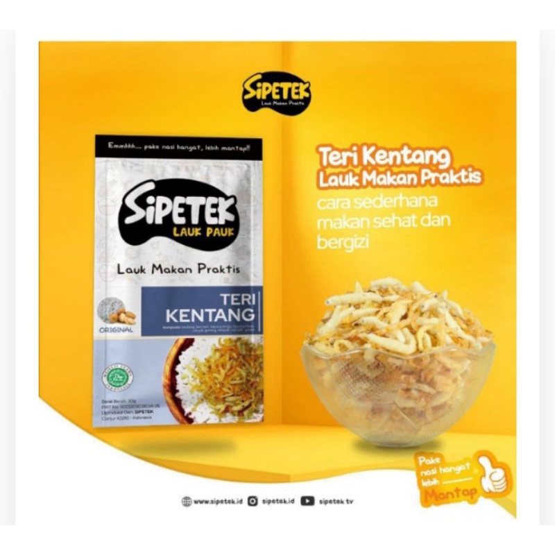 

Sipetek lauk makan praktis Teri Kentang