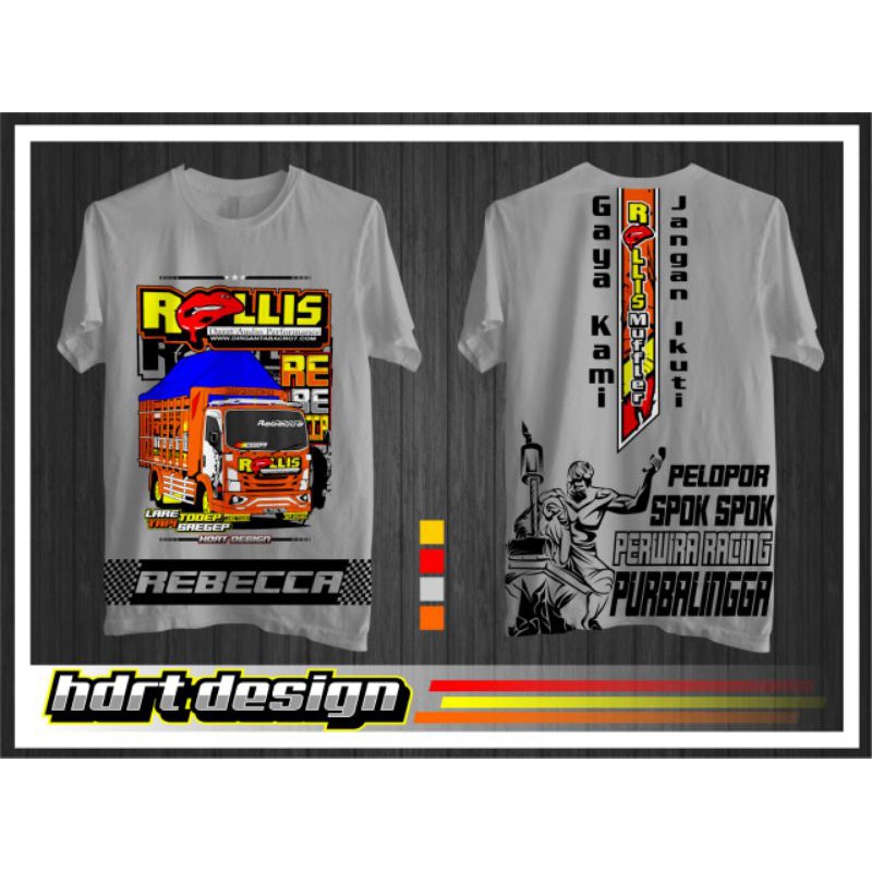 kaos Truk kaos trek kaos truck kaos rollis