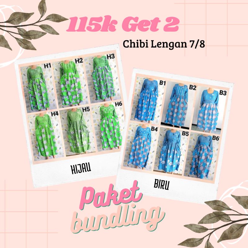 115K Get 2 !! PROMO DISKON PAKET BUNDLING CHIBI LENGAN 7/8 HAP STOK TERBATAS