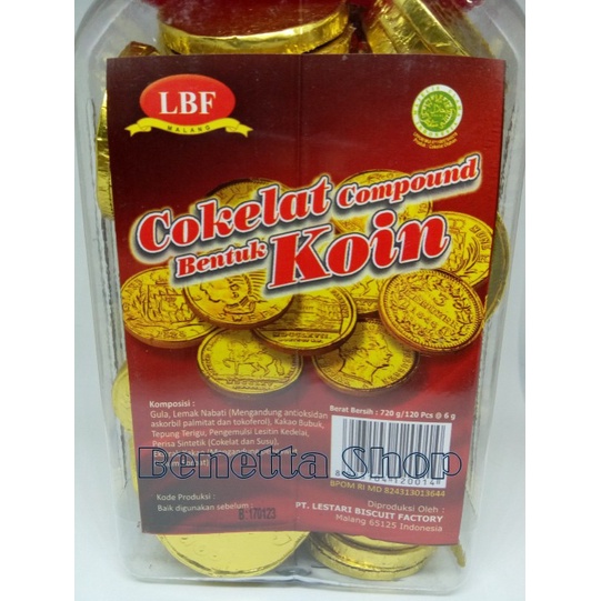 

LBF Cokelat Coklat Koin Coklat Coumpound Bentuk Koin