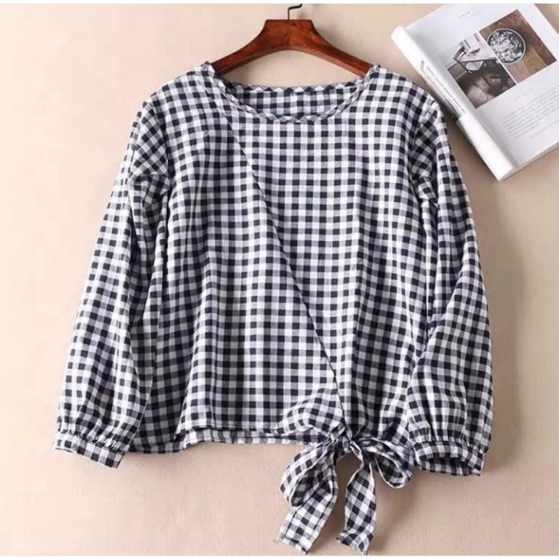 CYSARA BLOUSE/atasan terbaru/atasan kotak/terlaris/atasan wanita/L