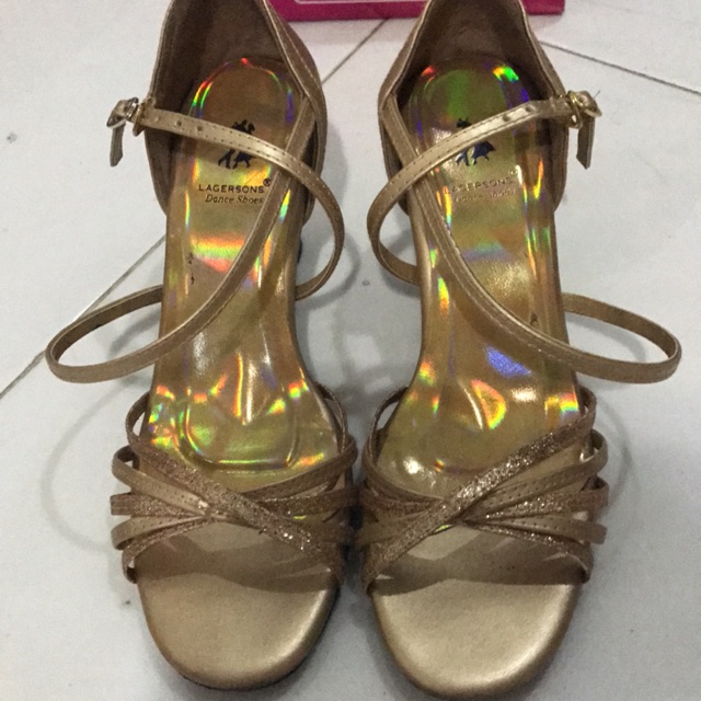 [ PRELOVED ] Sepatu bekas murah menari dance Dancing shoes heels sepatu pesta LAGERSONS size 37