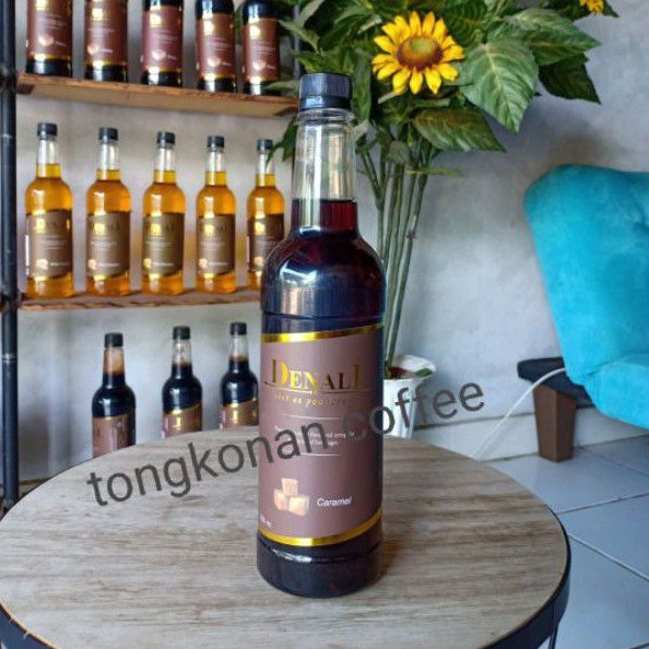 

denali caramel syrup 750ml | sirup bahan baku minuman | sparkling