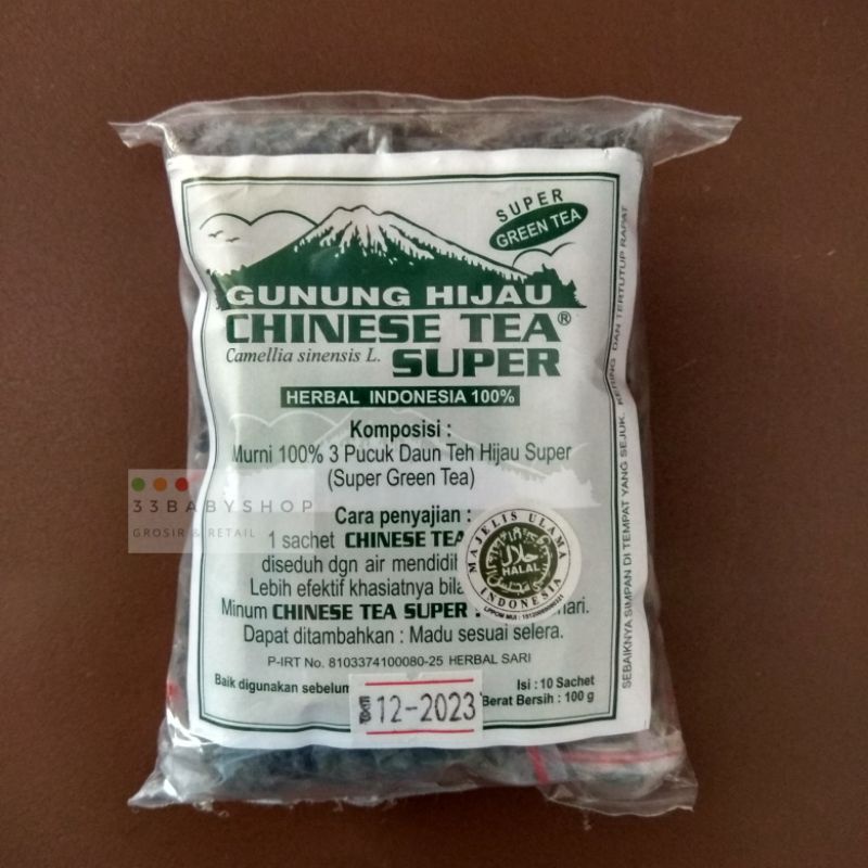

Minuman Tradisional Teh Hijau Cina Super Chinese Tea 100 gram