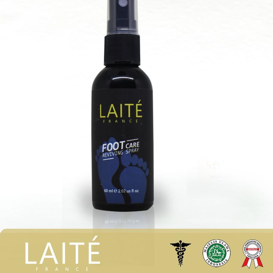 ✶ Foot Care Reviving Spray Laite Skincare / Formulasi Dokter / BPOM & halal MUI / Penghilang Bau Kak