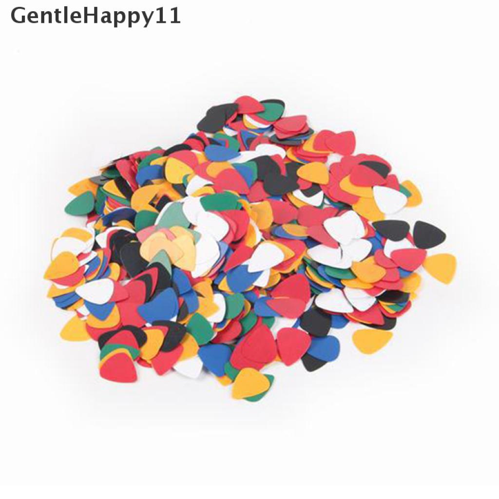 Gentlehappy 100 Pcs ABS Acoustic Ukulele Bass Gitar Elektrik Picks Plectrums Aksesoris