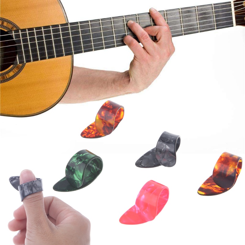 Zzz 1PC Celluloid Guitar Thumb Pick Plectrums Gitar Plastik Baru