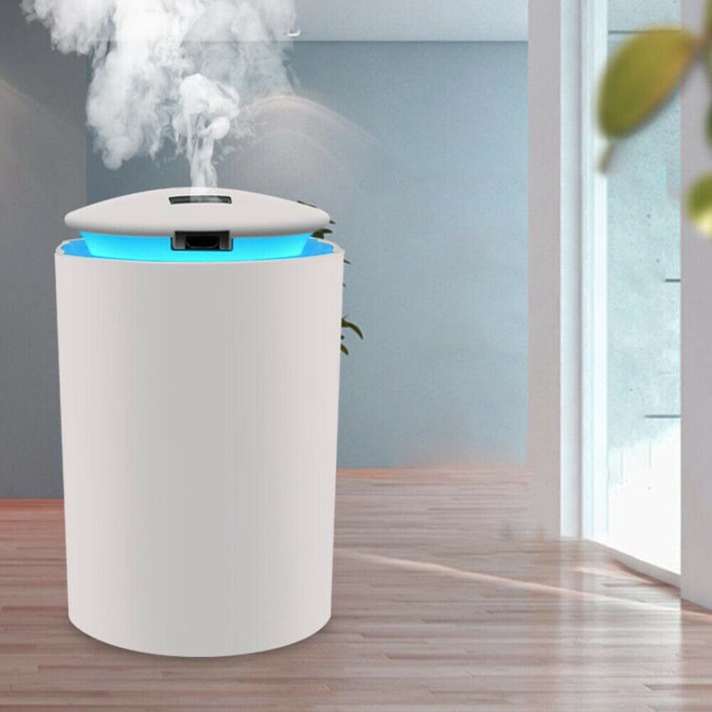 Humidifier Pelembab Udara Aromaterapi Essential Oil Diffuser 260ML Dengan Lampu Malam LED