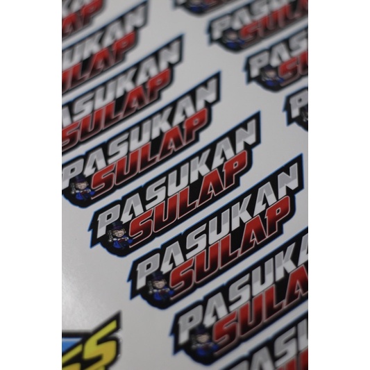 STICKER STIKER PASUKAN SULAP