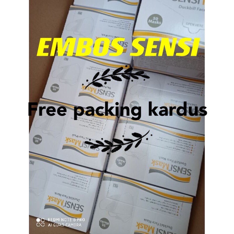 MASKER SENSI DUCKBILL 1 box isi 50 pcs