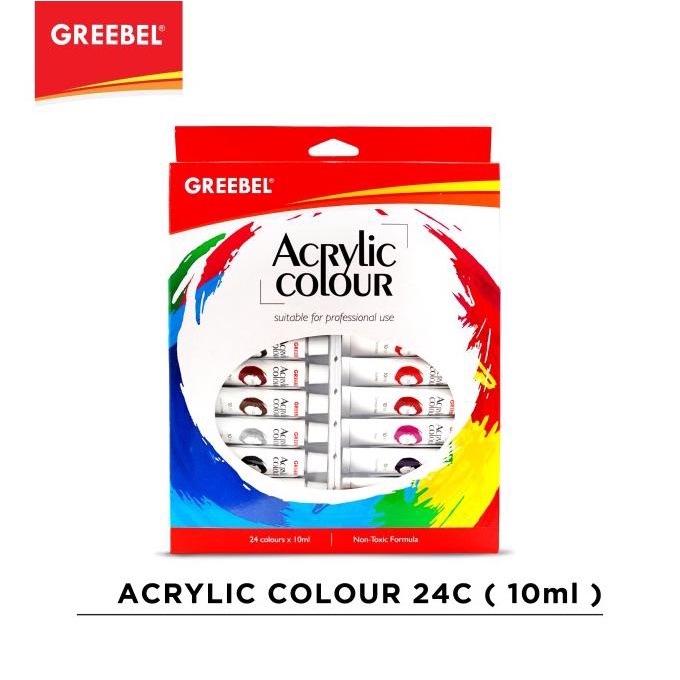 

GREEBEL Cat Akrilik / Acrylic Colour / Acrylic Paint 10ml (24pcs/box)