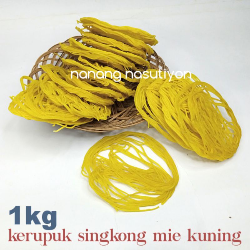 

KERUPUK SINGKONG MIE KUNING MENTAH SIAP GORENG NETTO 1KG