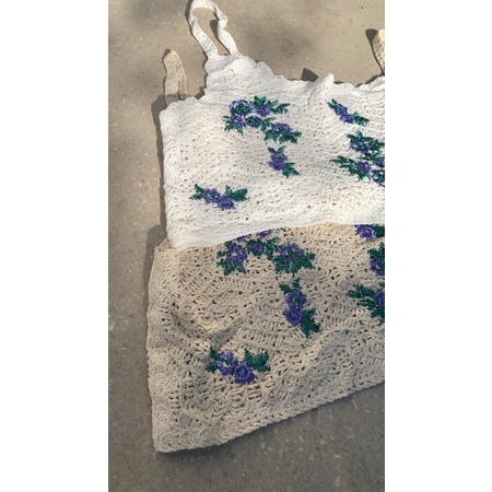 irene knit outer rajut tank top