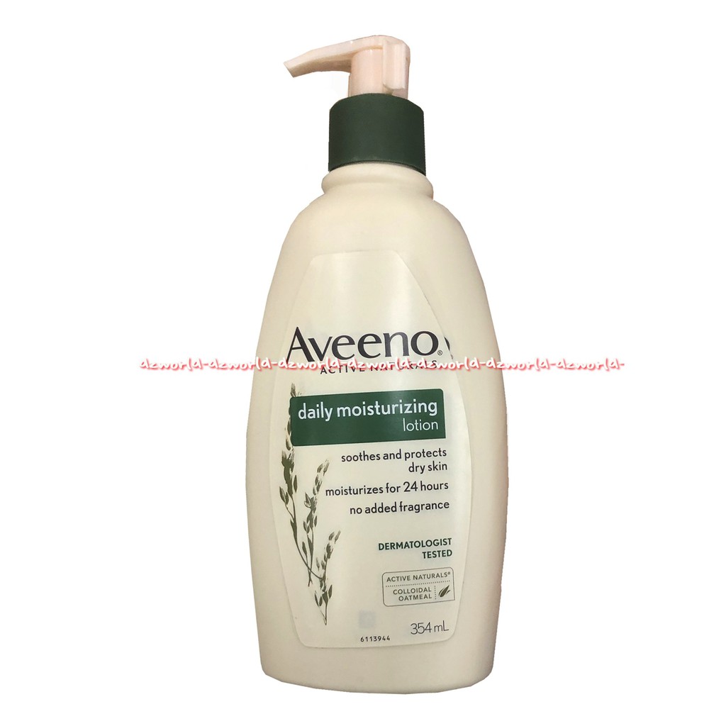 Aveeno Daily Moisturizing 354ml Lotion Soothes and Protect Dry Skin Handbody Aveno Afeeno Hand Body Untuk Kulit Losion