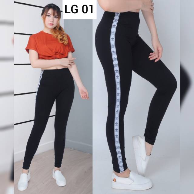 Diraya Legging List Panjang Jersey Premium