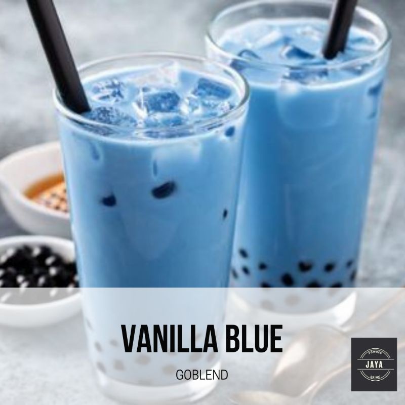

Bubuk Minuman Rasa VANILLA BLUE 1Kg / VANILLA BLUE powder / Es Boba instan minuman viral Kekinian