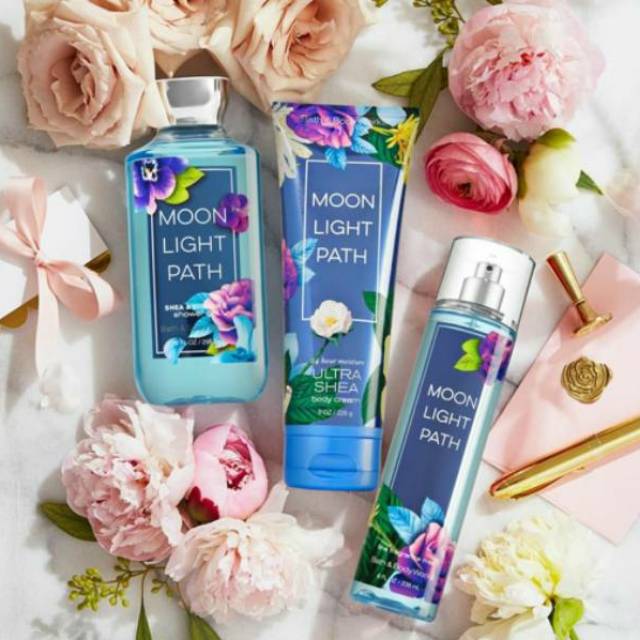 BATH &amp; BODY WORKS BBW MOON LIGHT MOONLIGHT PATH SERIES MIST LOTION SHOWER GEL BODY CREAM HAND CREAM SHOWER GEL BODY CREAM LOTION MIST WASH WALLFLOWER ROOMSPRAY SCENTPORTABLE GENTLE GEL DEEP CLEANSING GENTLE FOAMING CREAMY LUXE