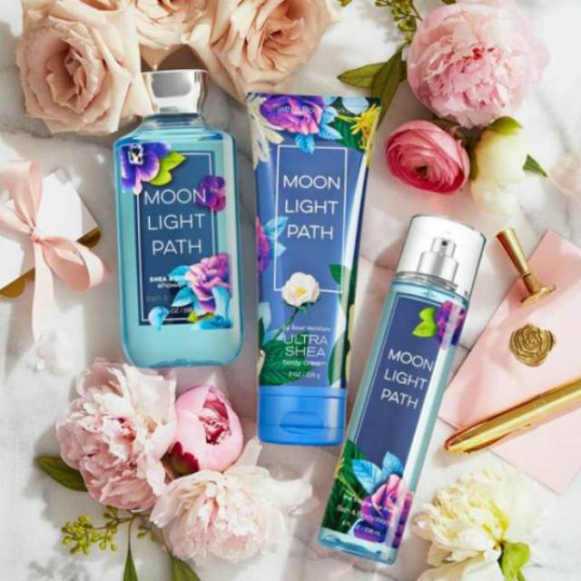 BATH &amp; BODY WORKS BBW MOON LIGHT MOONLIGHT PATH SERIES MIST LOTION SHOWER GEL BODY CREAM HAND CREAM SHOWER GEL BODY CREAM LOTION MIST WASH WALLFLOWER ROOMSPRAY SCENTPORTABLE GENTLE GEL DEEP CLEANSING GENTLE FOAMING CREAMY LUXE