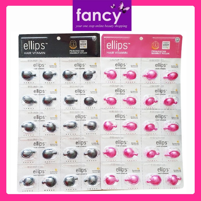 Ellips Vitamin Rambut ECER Rambut Rusak / Hitam