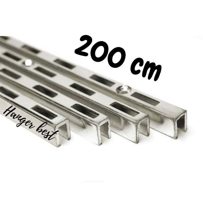 Tiang Bracket Stainless 200 cm | Tiang Braket 2 Meter