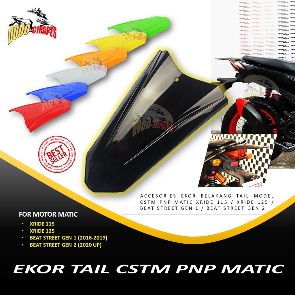 Tail ekor belakang CSTM PNP  X-Ride 115 X-Ride 125 dan Beat street