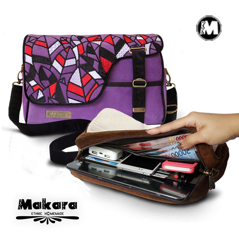 Makara Etnik GBO Gadget Bag Organizer Melloza Tas Selempang Wanita