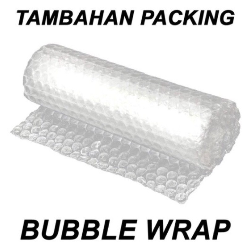 

Bubble wrap tambahan packing (Lindungi Paket anda)