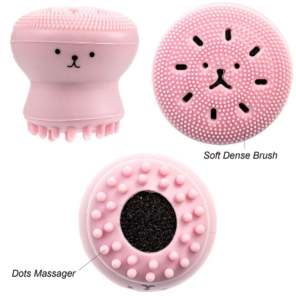 Jellyfish Silicone Brush GIRLSNEED77 Silikon Pencuci Wajah