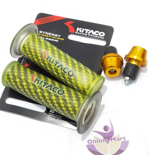 Grip Handgrip karbon merek Kitaco Free Jalu stang CNC