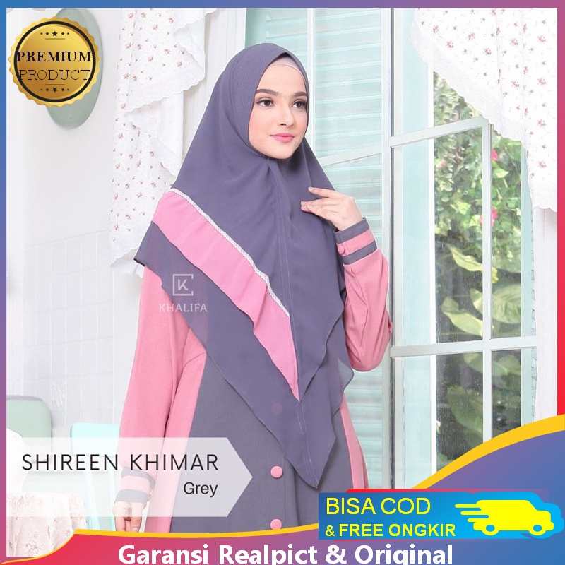 PROMO- HIJAB- SHIREEN KHIMAR - ORI BY KHALIFA- BISA COD _hijab segi empat-jilbab segi empat-segi emp