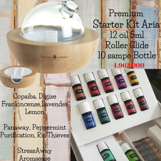 Premium Kit Aria Diffuser Young Living 12 Essential Oil Yl Ylo Yleo Rahmahshofiyyah1