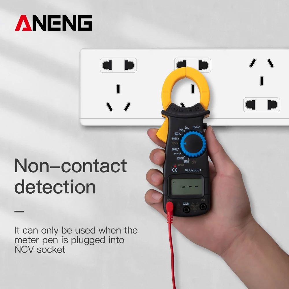 Suyo Digital Clamp Meter Presisi Tinggi True RMS DC/AC Tester Arus Listrik