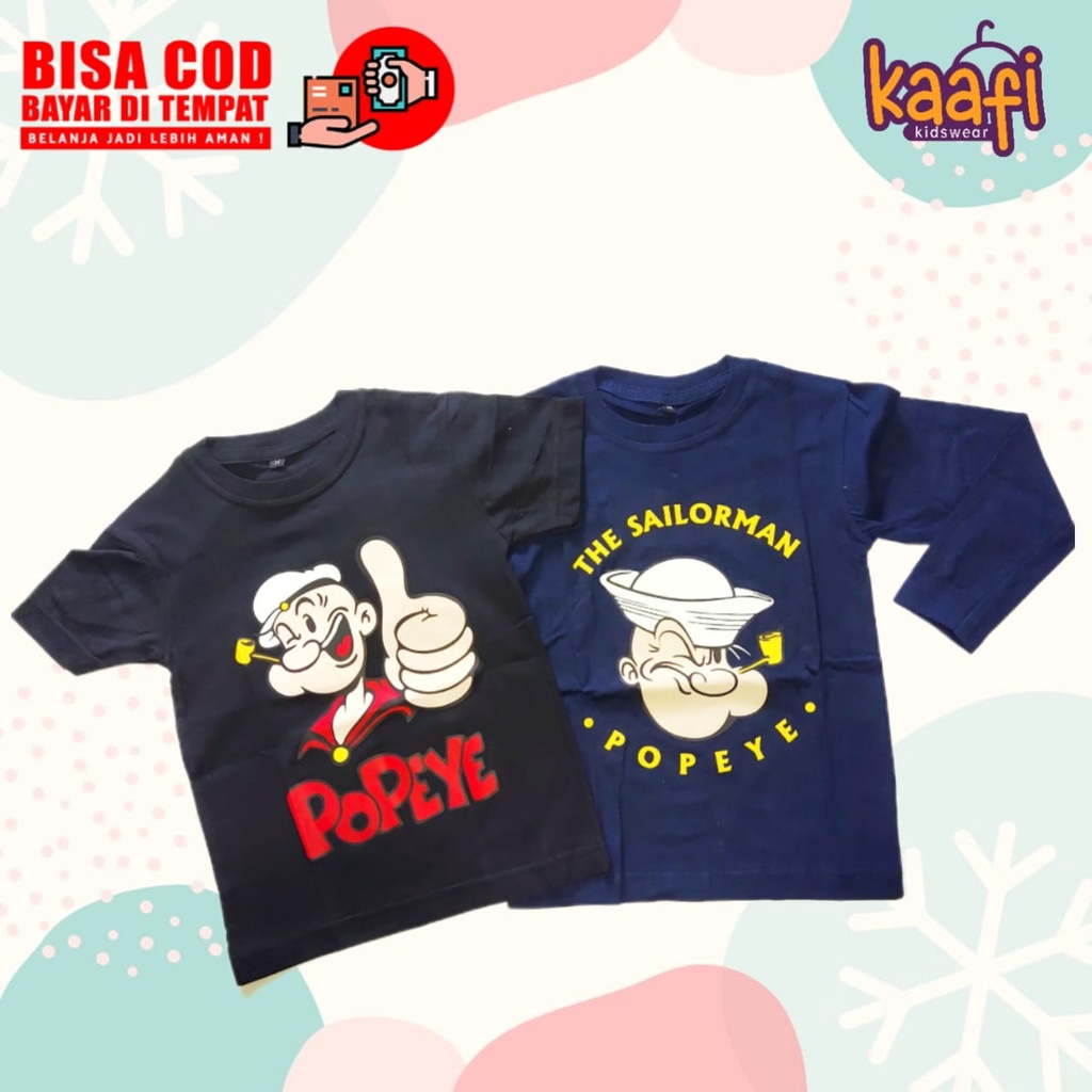 Kaos Anak Laki-Laki / Kaos Popeye Anak Laki Laki