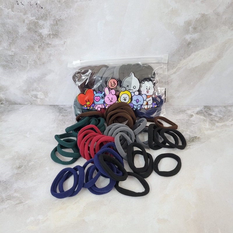 IKAT RAMBUT KARET DONAT / TOWEL RING MIX WARNA / HARGA GROSIR