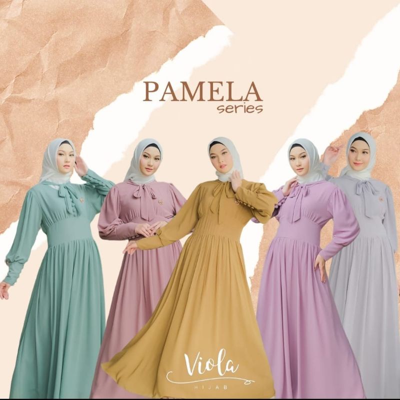 PAMEELA SERIES BY VIOLA HIJAB ORIGINAL FREE BROS/PIN