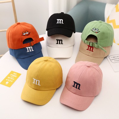 Topi Baseball Musim Panas Motif Tulisan Gaya Korea Untuk Anak Laki-Laki Dan Perempuan